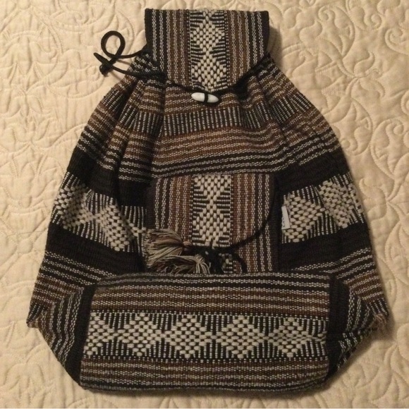 New- Bohemian Woven Backpack - Picture 6 of 6